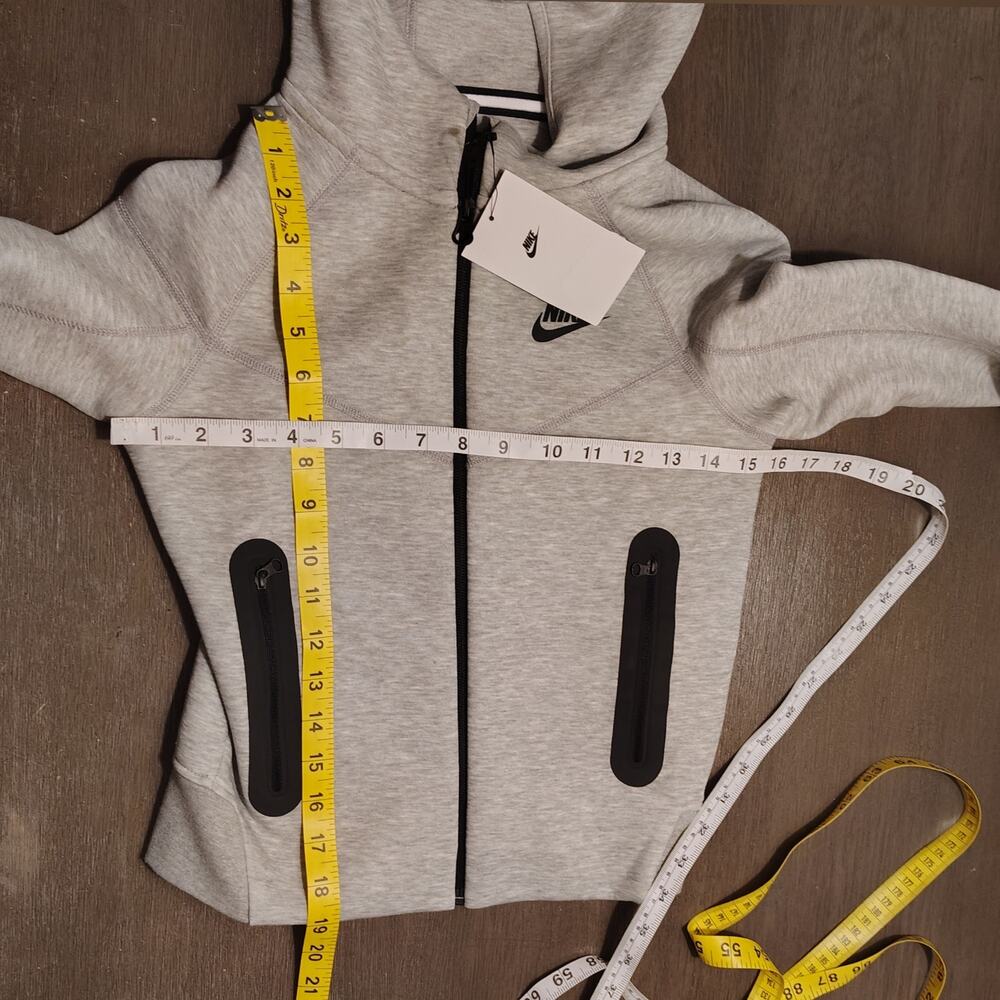 Nike Tech Fleece Full Zip Hoodie Gray Black NWT Size Small - Picture 6 of 11